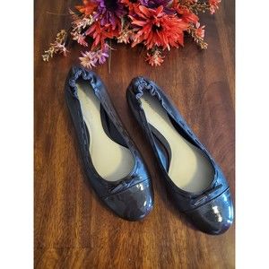 Antonio Melani Flats Brown Leather Ballet Flats Leather 10.5 Womens Shoes EUC